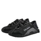 Dolce & Gabbana Black Logo Lace Low Top NS1 Sneakers Shoes