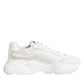 Dolce & Gabbana White Leather Daymaster Low Top Sneakers Shoes