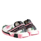 Dolce & Gabbana White Rose Print Sorrento Sneakers Shoes