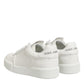 Dolce & Gabbana White Leather MIAMI Low Top Sneakers Shoes