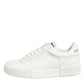 Dolce & Gabbana White Leather MIAMI Low Top Sneakers Shoes