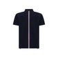 Thom Browne Blue Cotton Polo Shirt