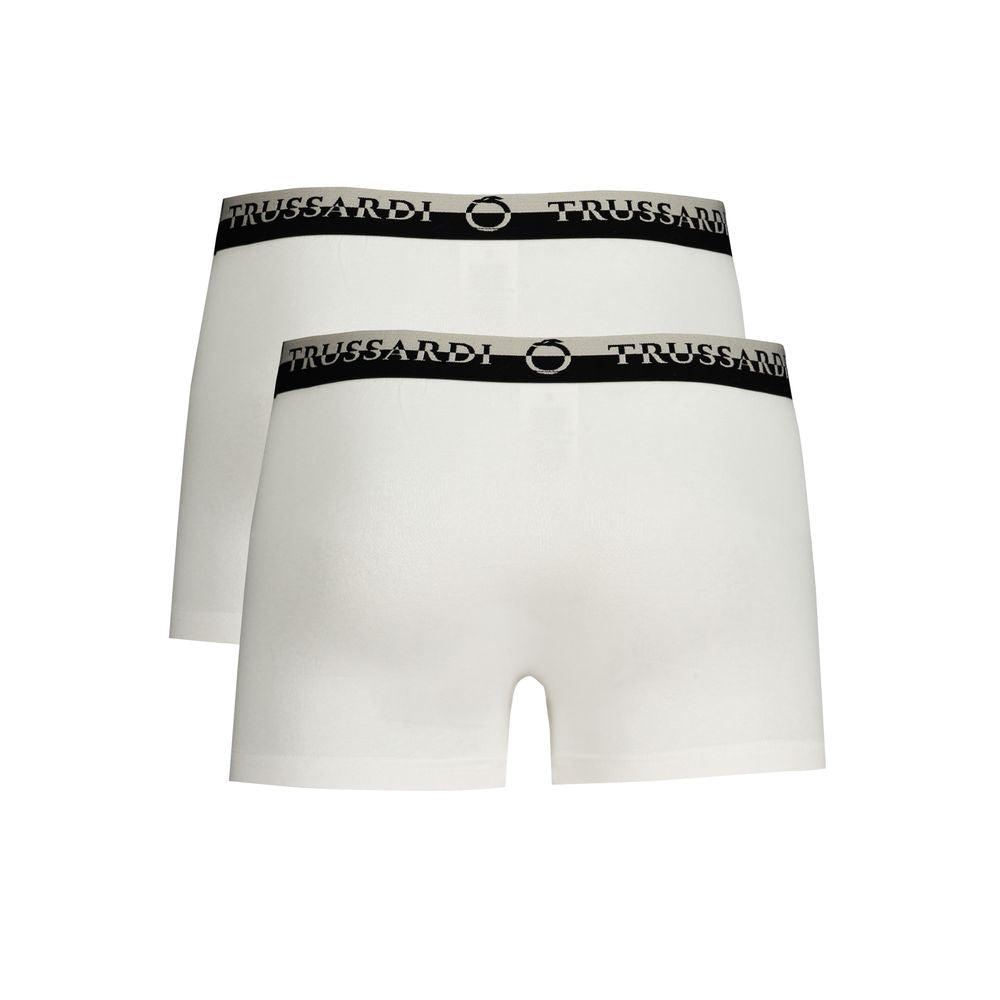 Trussardi White Cotton Men Boxer