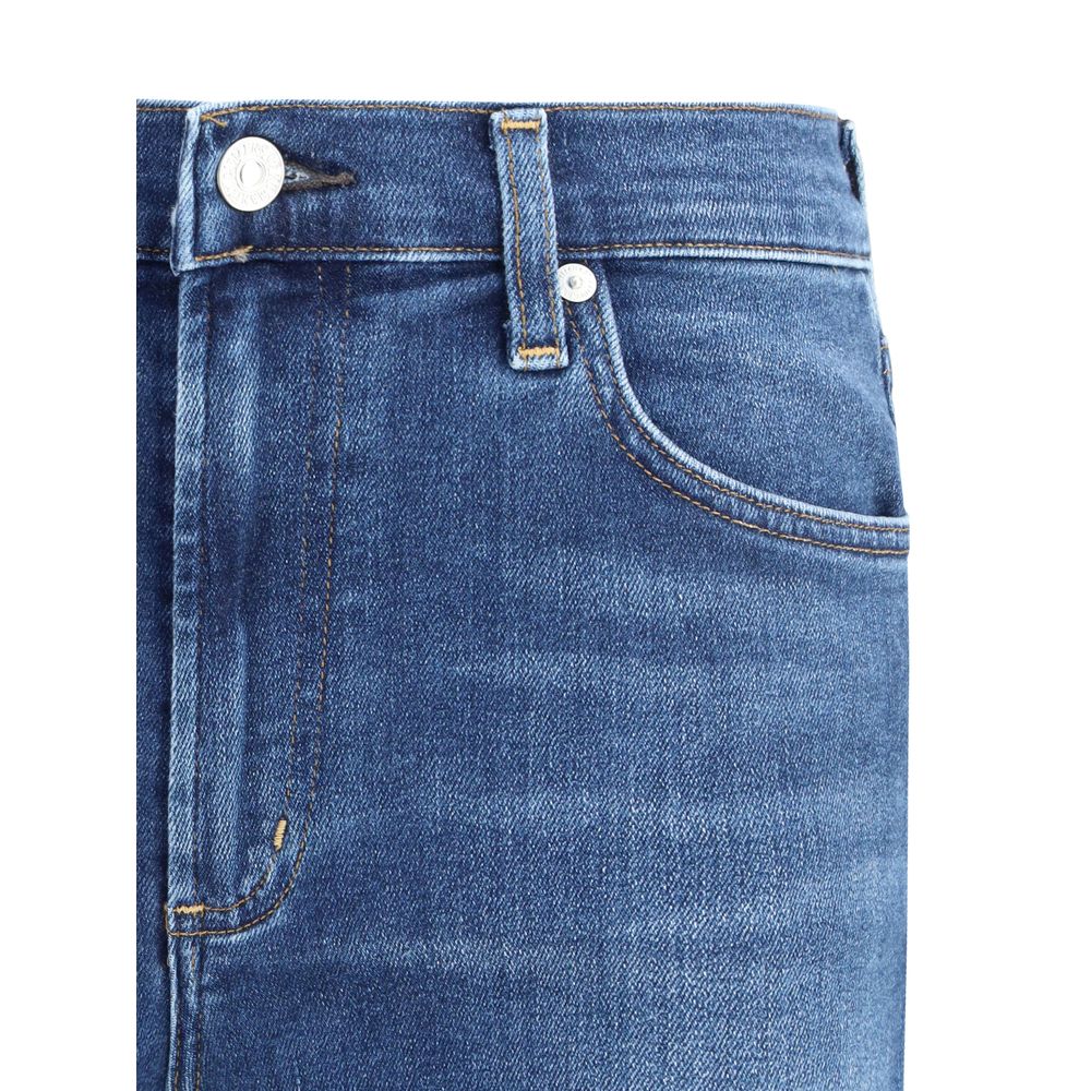 Citizens of Humanity Blue Cotton Flared Jeans