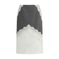 Jil Sander Gray Polyester Midi Skirt