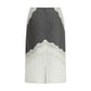 Jil Sander Gray Polyester Midi Skirt