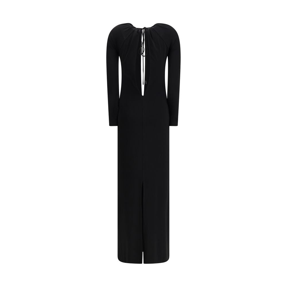 Marine Serre Black Viscose Casual Dress