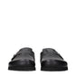 Palm Angels Black Leather Slippers
