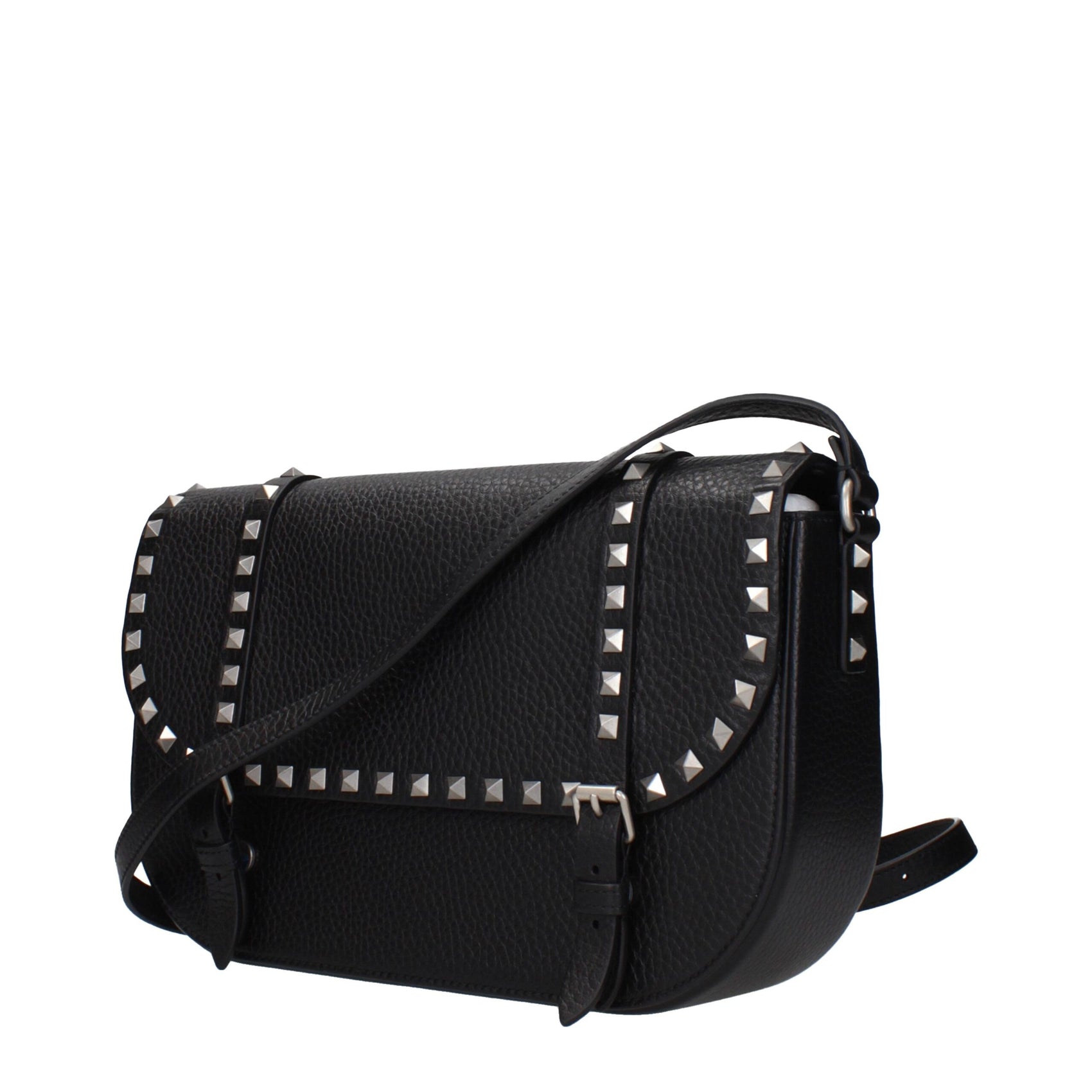 Valentino Garavani Black Leather Crossbody Bag