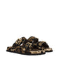 Dolce & Gabbana Beige Velvet Slippers