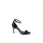 Calvin Klein Black Leather Stiletto Heel Sandals