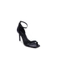Calvin Klein Black Leather Stiletto Heel Sandals