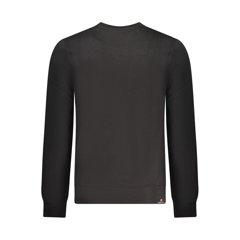 Accademia Militare Black Cotton Men Sweatshirt