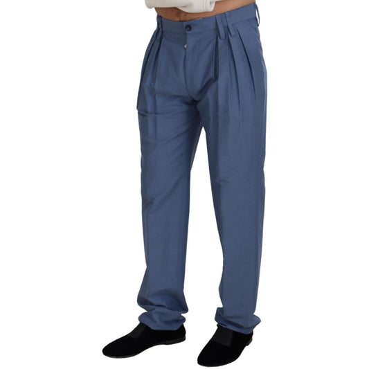 Dolce & Gabbana Black Cotton Dress Pants