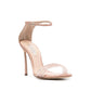 Casadei Beige Silk Stiletto Heel Sandals