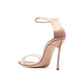 Casadei Beige Silk Stiletto Heel Sandals