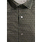 Bagutta Green Cotton Men's Slim Shirt
