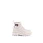 Tommy Hilfiger Beige Recycled Cotton Lace-Up Boots