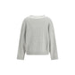 Brunello Cucinelli White Cotton Sweatshirt