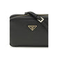 Prada Black Calf Leather Bos Taurus Shoulder Bag