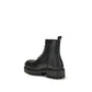 Balenciaga Black Calf Leather Bos Taurus Lace-Up Boots