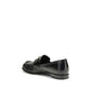 Fendi Black Calf Leather Bos Taurus Slip-On Loafers
