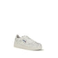 Autry White Calf Leather Bos Taurus Low Top Sneakers
