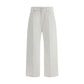 Brunello Cucinelli White Cotton Cropped Jeans