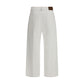 Brunello Cucinelli White Cotton Cropped Jeans
