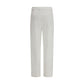 Brunello Cucinelli White Cotton Dress Pants