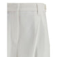 Brunello Cucinelli White Cotton Dress Pants