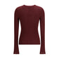 Cruna Bordeaux Wool Sweatshirt