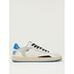 Crime London White Leather Low Top Sneakers