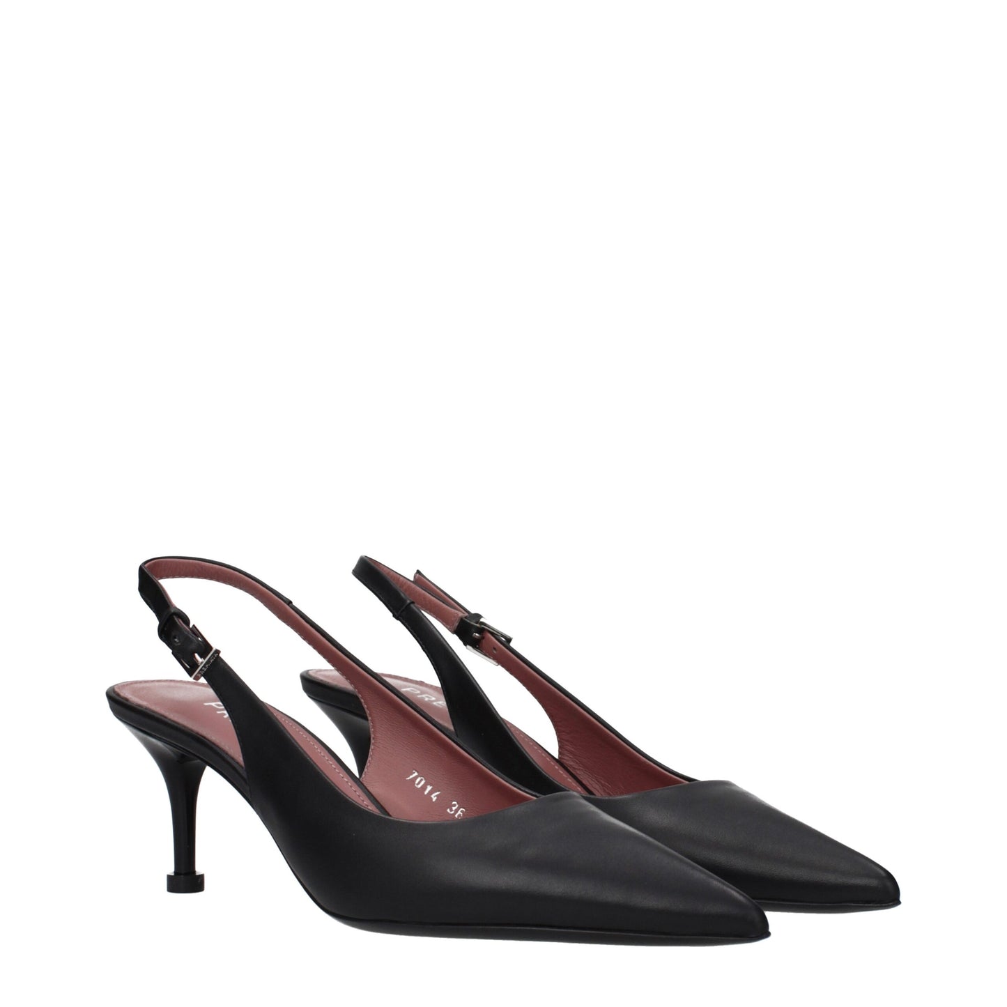 Premiata Black Leather Platform Pumps