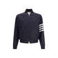 Thom Browne Blue Wool Bomber