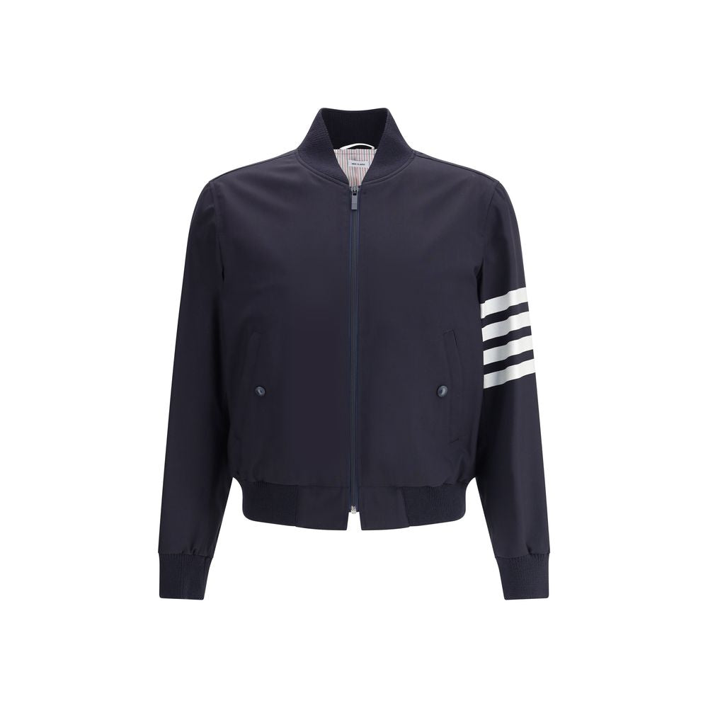 Thom Browne Blue Wool Bomber