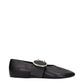 Jil Sander Black Leather Ballet Flats
