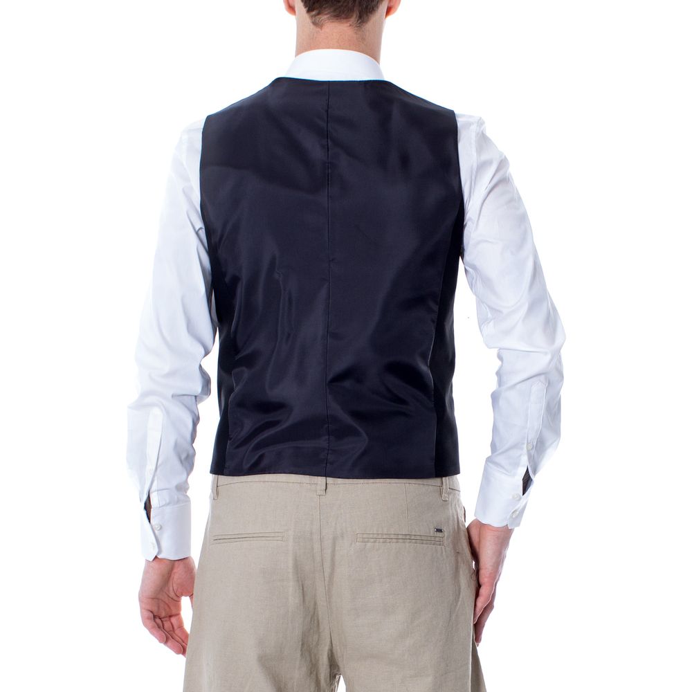 Selected Black Polyester Waistcoat