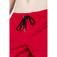 Trussardi Beachwear Red Polyester Swim Shorts