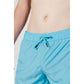 Trussardi Beachwear Blue Polyester Swim Shorts