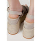 Espadrilles Bronze Cotton High Heel Pumps