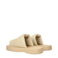 Burberry Beige Leather Slippers