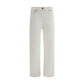 The Row White Cotton Straight-Leg Jeans