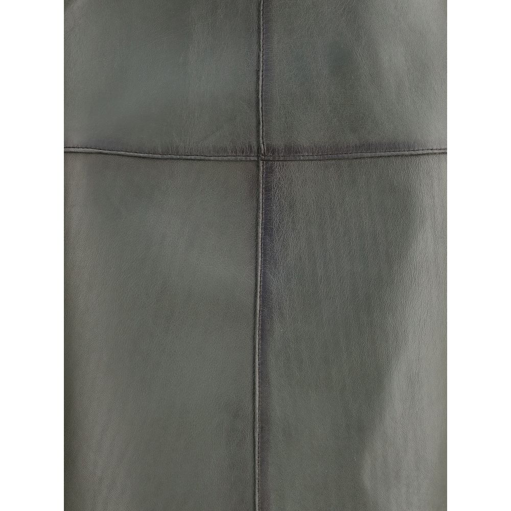 P.A.R.O.S.H. Green Lamb Ovis Aries Aries Midi Skirt