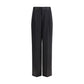 SA SU PHI Black Silk Casual Pants