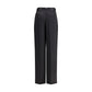 SA SU PHI Black Silk Casual Pants