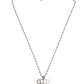 Dolce & Gabbana Silver Tone Brass Chain Crown Crystal Pendant  Necklace