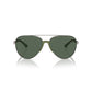 Emporio Armani Gray Metal Sunglasses