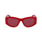 Ferragamo Red Acetate Sunglasses