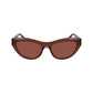 Ferragamo Brown Acetate Sunglasses